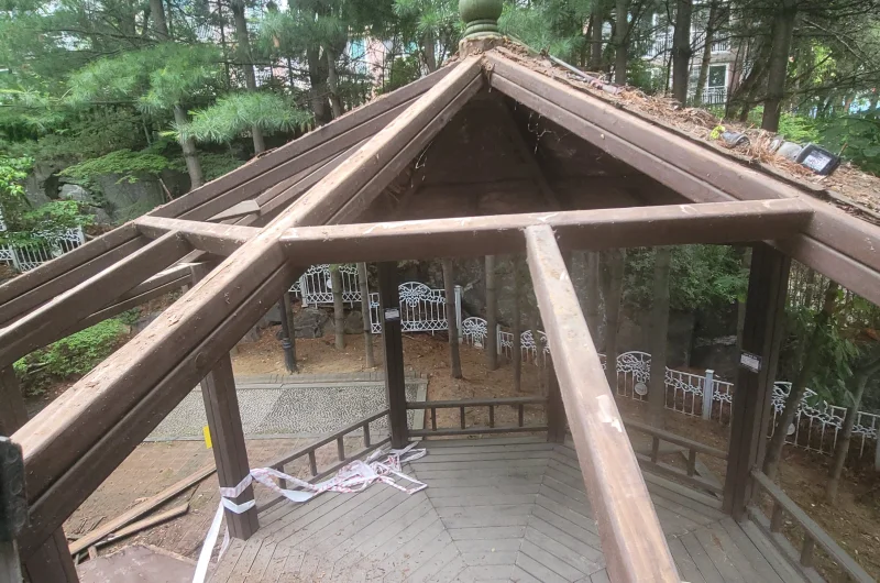 용인 파고라지붕교체 안내