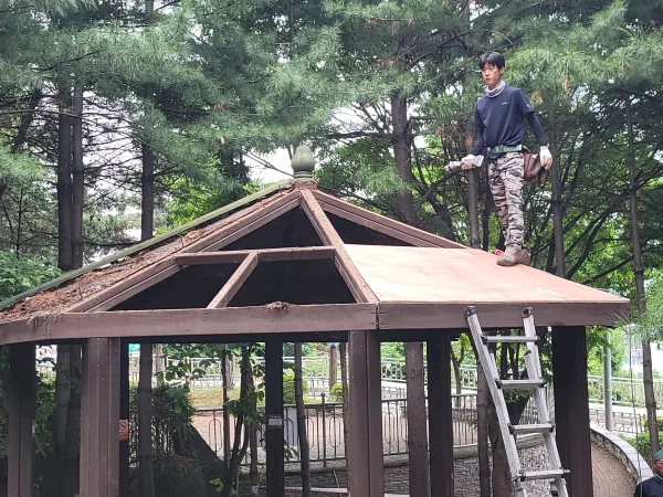 김포 파고라 철거·재설치 — 파고라지붕교체